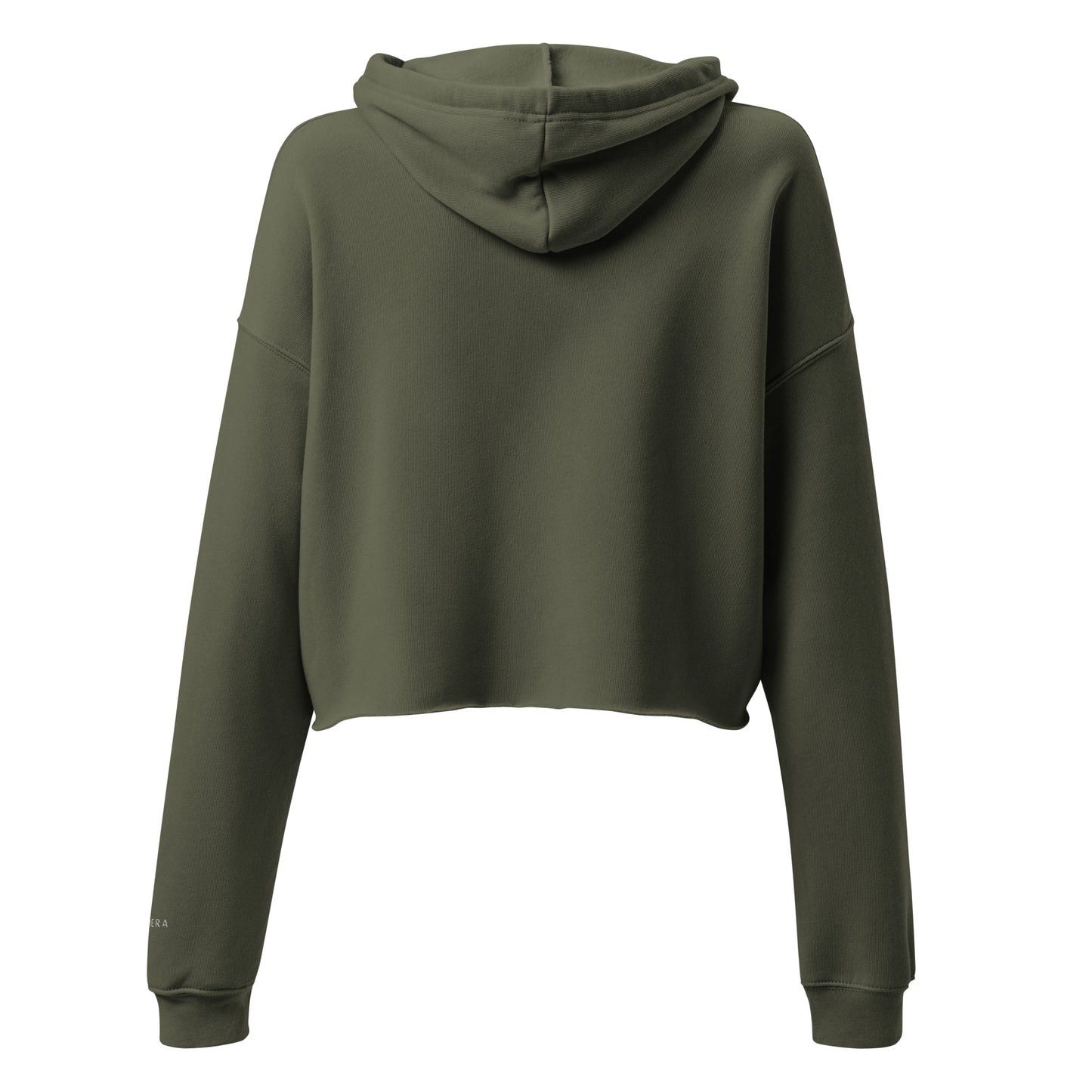 Ladies Green Crop Hoodie