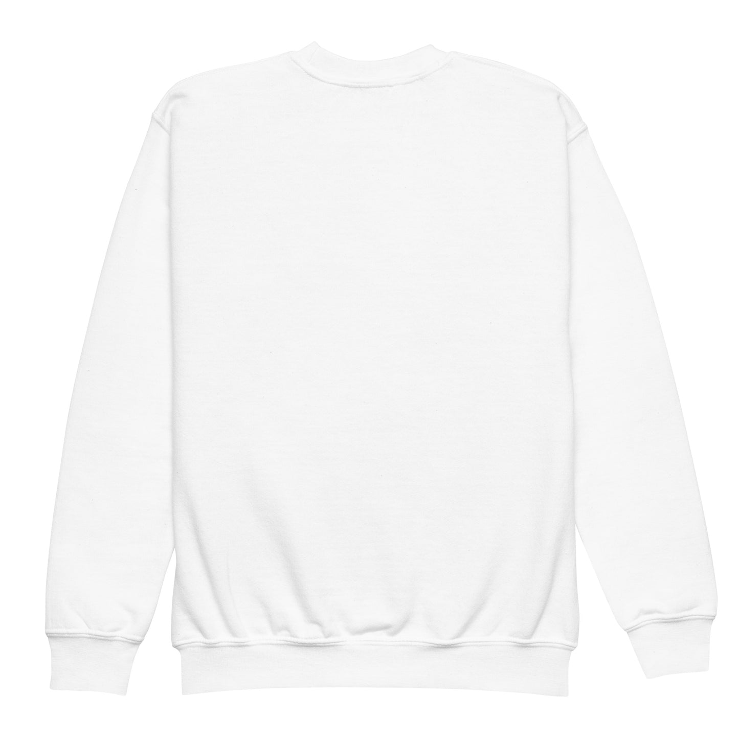 White youth crewneck sweatshirt